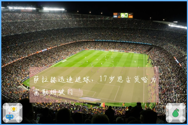 萨拉赫迅速进球，17岁恩古莫哈为富勒姆破门